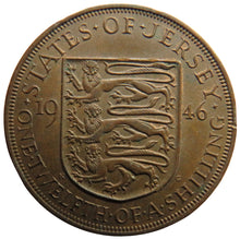 Load image into Gallery viewer, 1946 States Of Jersey 1/12th of a Shilling Coin
