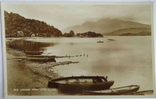 Old Postcard Of Ben Lomond From Luss