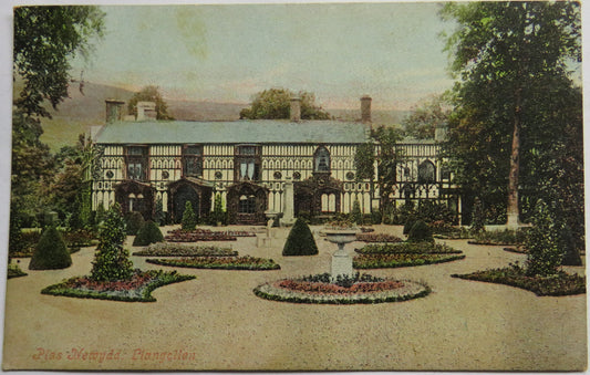 Vintage Postcard of Plas Newydd, Llangollen, 1908