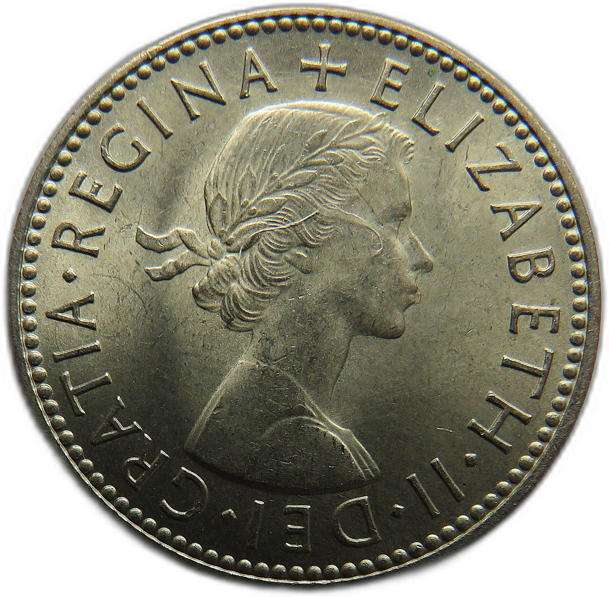 1955 Queen Elizabeth II (Scottish) Shilling Coin In High Grade - Great Britain