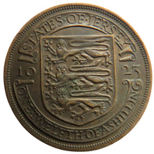 Load image into Gallery viewer, 1923 King George V States of Jersey 1/12th of a Shilling Coin
