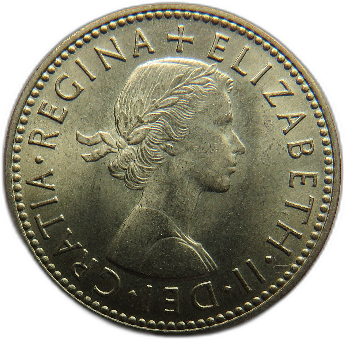 1956 Queen Elizabeth II (Scottish) Shilling Coin In High Grade - Great Britain