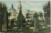 Load image into Gallery viewer, Old Postcard Of Druids Circle &amp; City Hall, Cardiff
