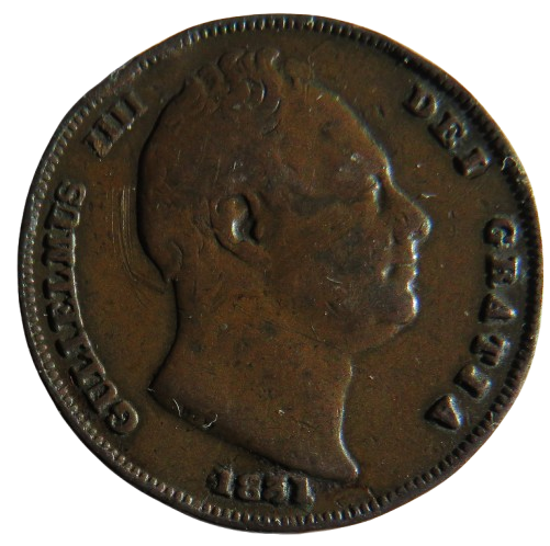 1831 King William IV Farthing Coin - Great Britain