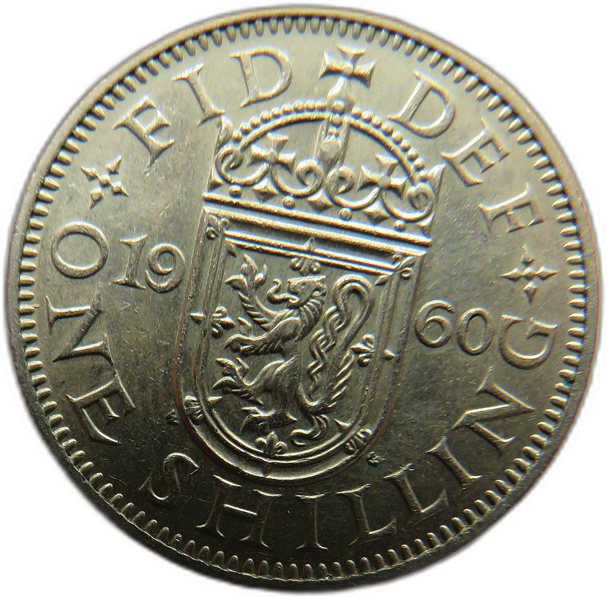 1960 Queen Elizabeth II (Scottish) Shilling Coin In Better Grade - Great Britain