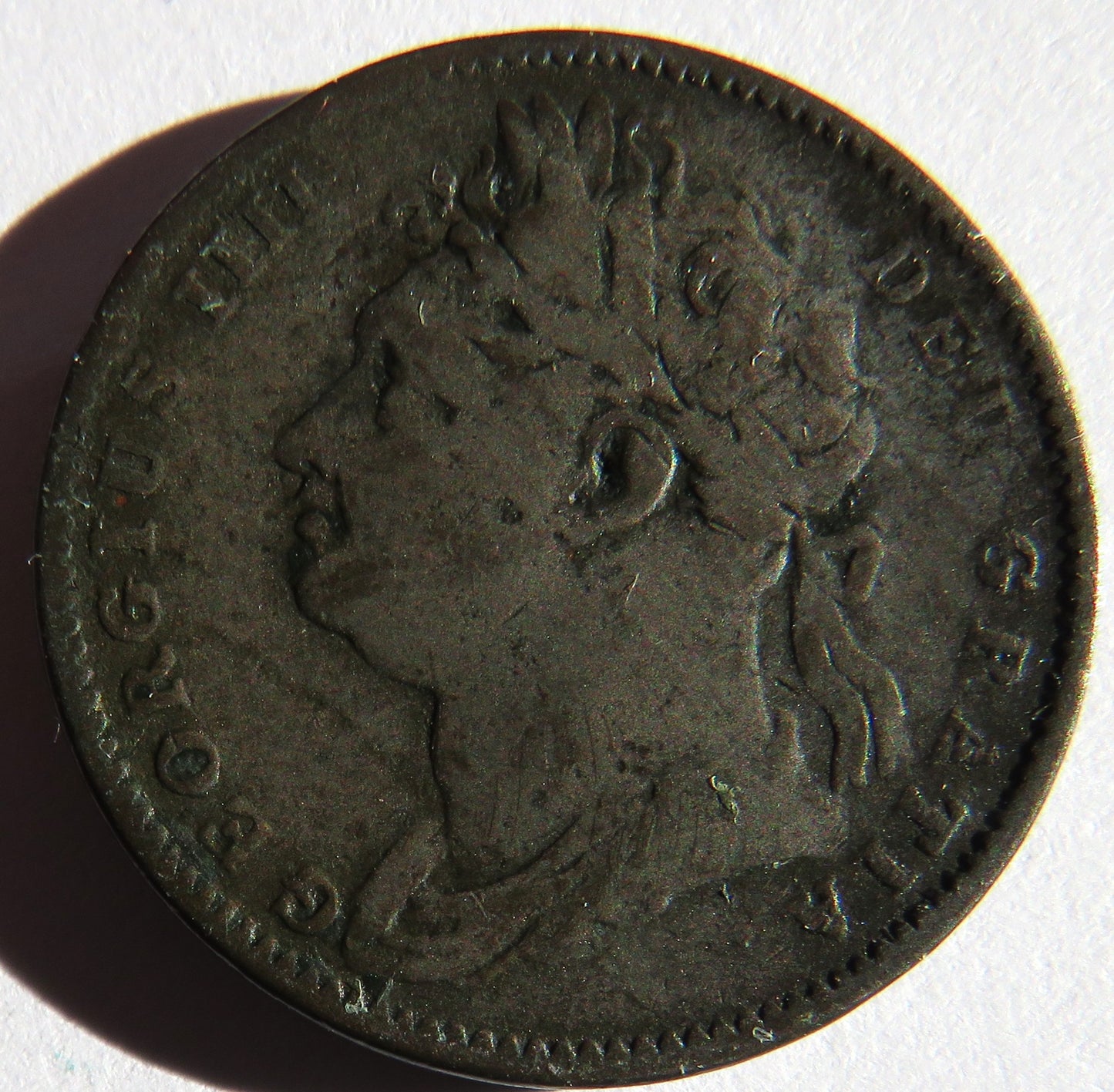 1822 King George IV Farthing Coin - Great Britain