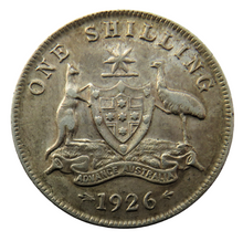 Load image into Gallery viewer, 1926 King George V Australia Silver One Shilling Coin
