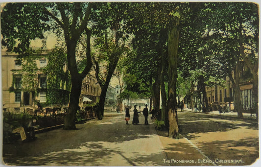 Old Postcard Of The Promenade E. End, Cheltenham