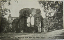 Load image into Gallery viewer, Old Postcard of Netley Abbey, Church Exterior, East End and South Aisle
