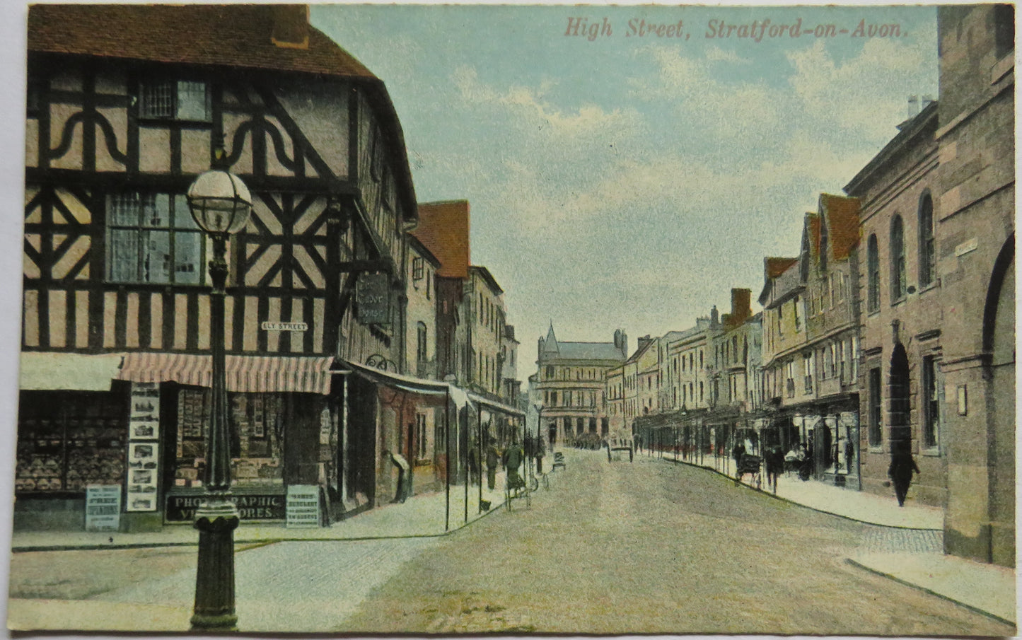 Vintage Postcard of the High Street, Stratford-on-Avon
