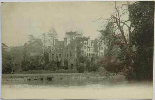 Vintage Postcard of Guys Cliff House, Warwick