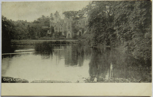 Vintage Postcard of Guys Cliff House at Warwick