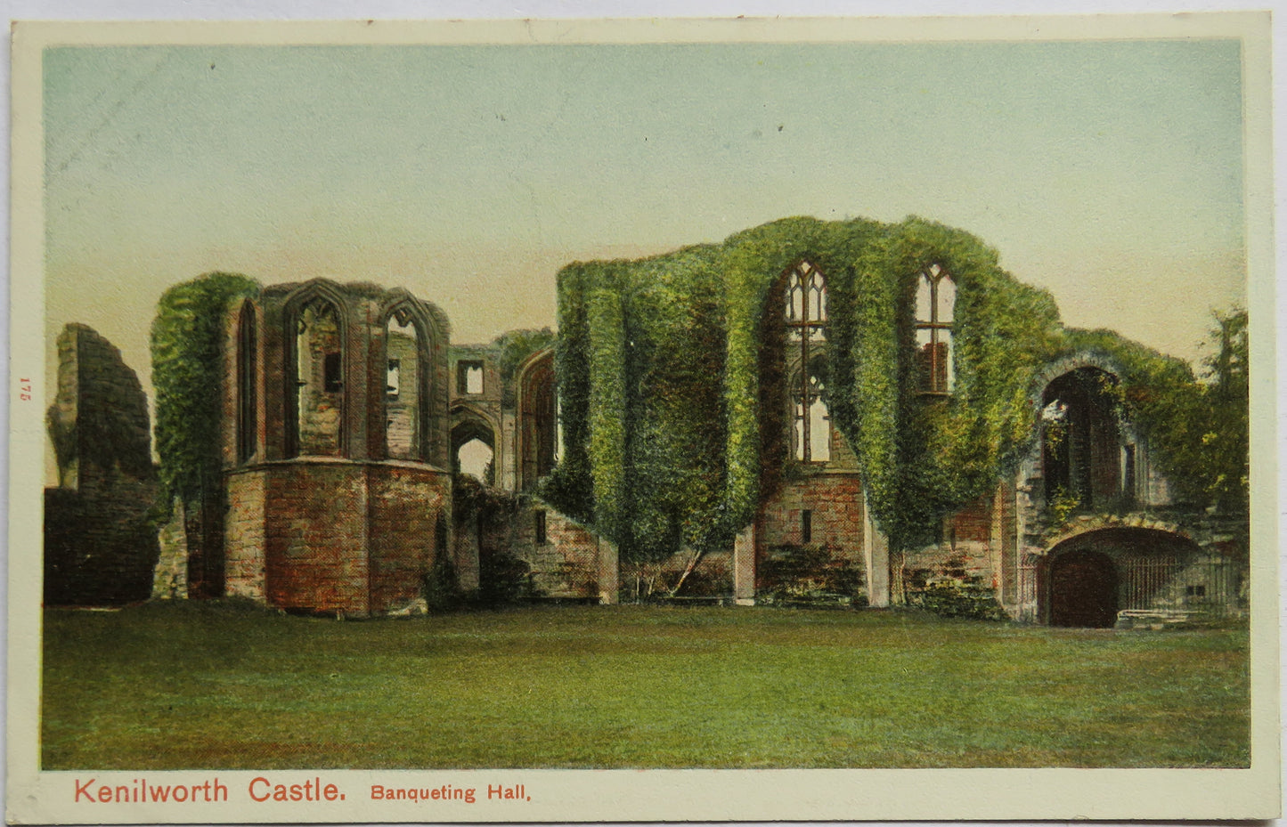 Vintage Postcard of Kenilworth Castle, Banqueting Hall