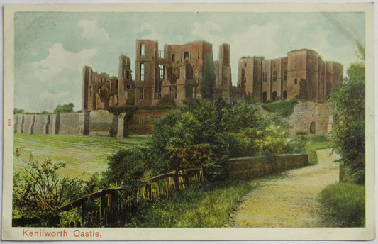 Vintage Postcard of Kenilworth Castle - Peacock Series
