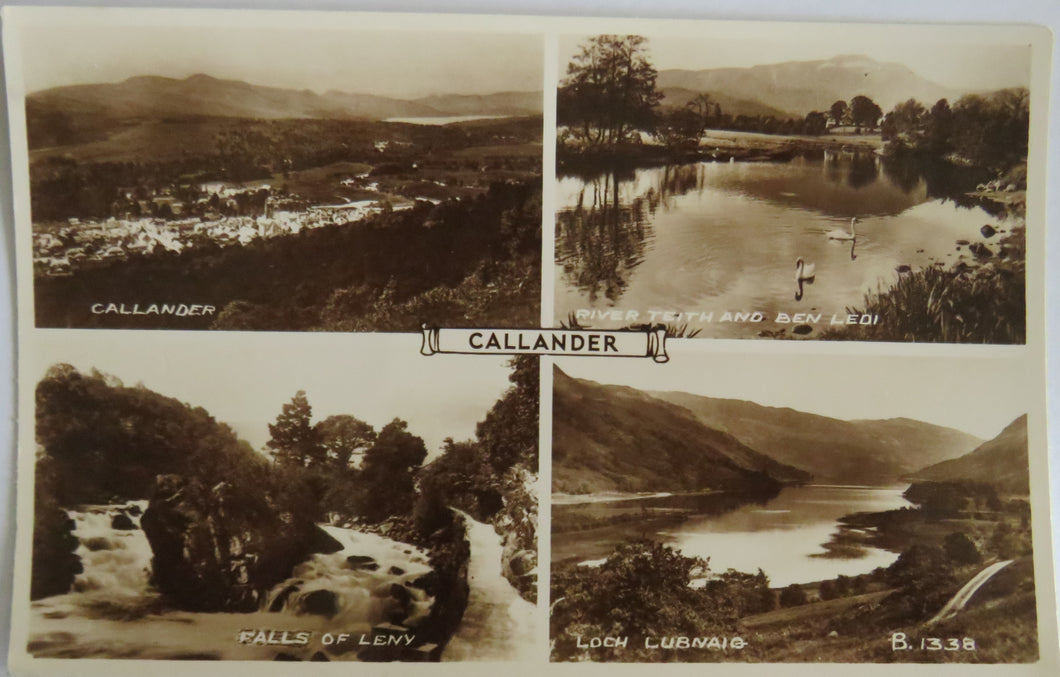 Old Multiview Postcard of Callander