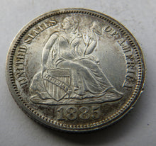 Load image into Gallery viewer, 1885 USA Silver Seated Liberty One Dime Coin In High Grade
