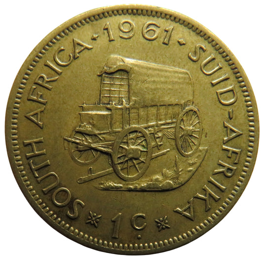 1961 South Africa One Cent Coin