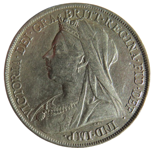 1900 Queen Victoria Silver Crown Coin LXIV - Great Britain