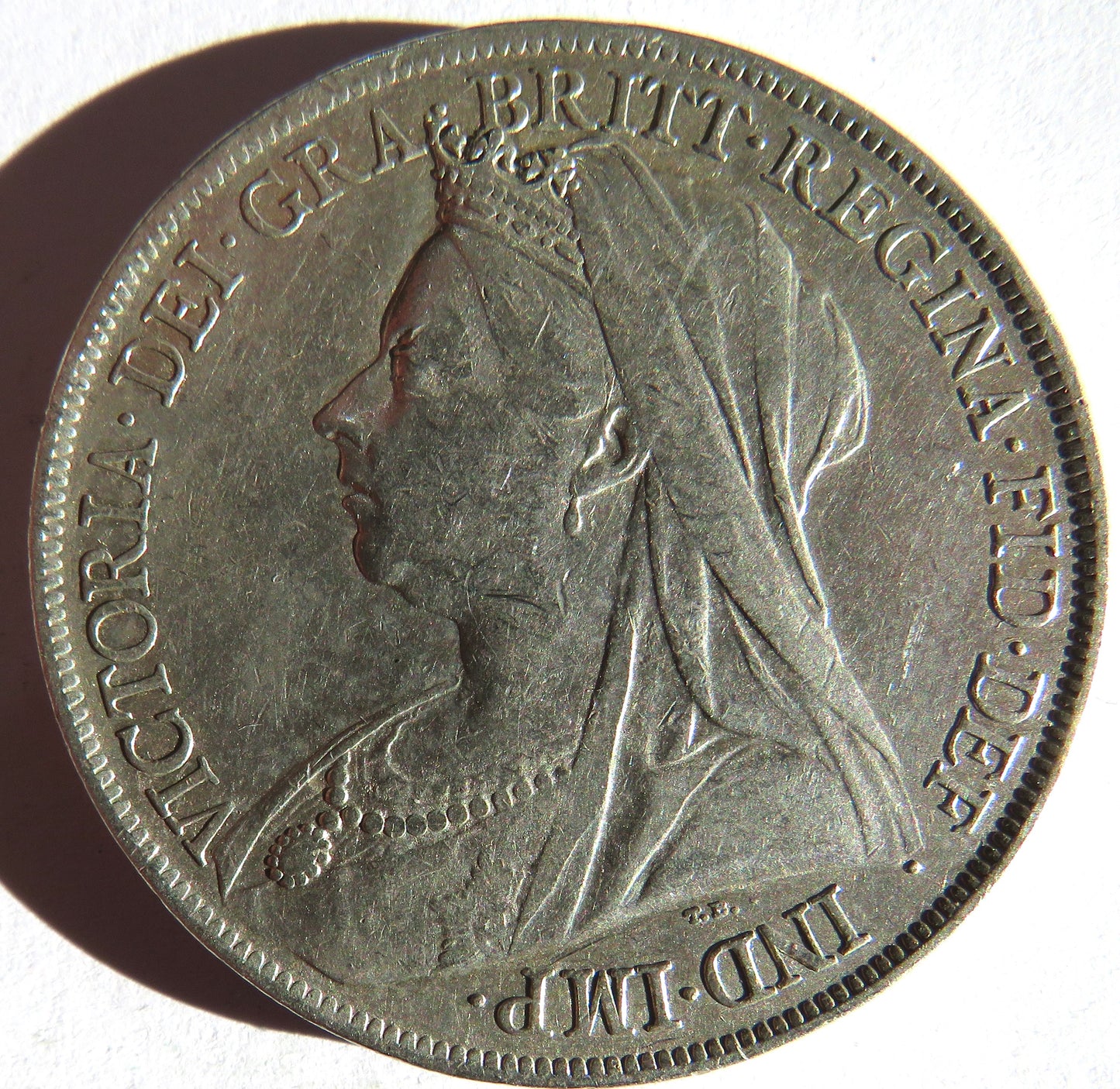 1900 Queen Victoria Silver Crown Coin LXIV - Great Britain