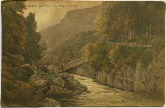 Vintage Postcard of Miners' Bridge, Bettws-Y-Coed