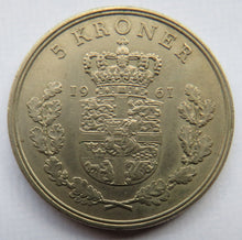 Load image into Gallery viewer, 1961 Denmark 5 Kroner Coin
