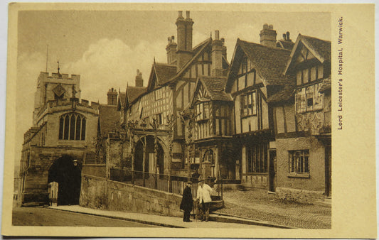 Vintage Postcard of Lord Leicester's Hospital, Warwick