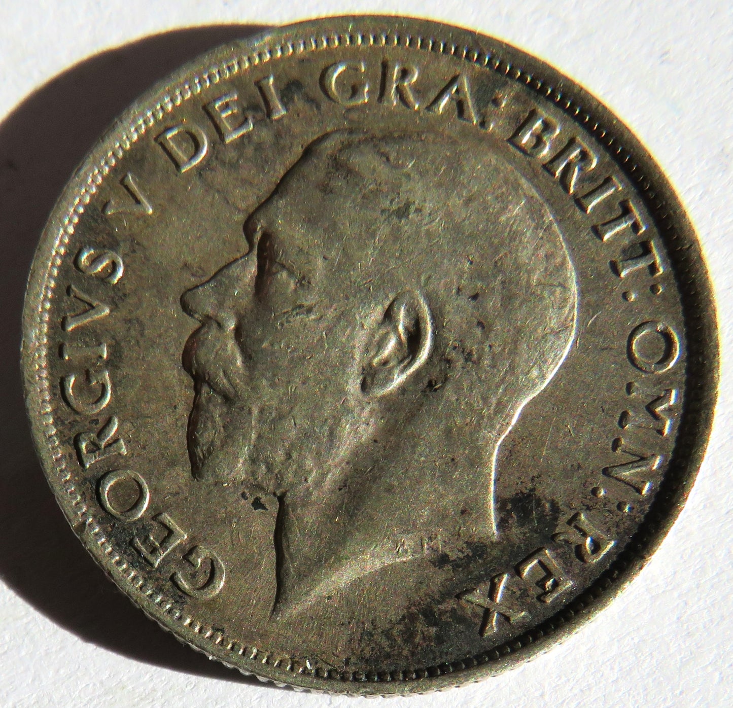 1915 King George V Silver Shilling Coin - Great Britain
