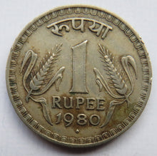 Load image into Gallery viewer, 1980 India One Rupee Coin
