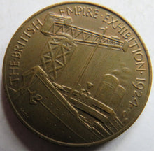 Load image into Gallery viewer, 1924 The British Empire Exhibition Commerce and Industry Medal
