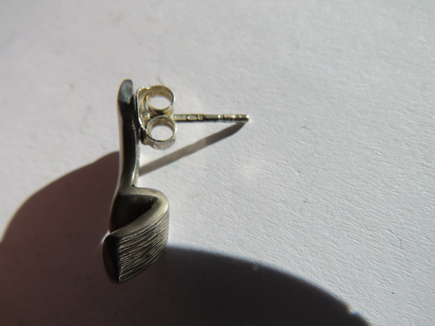 Stylish Ladies Sterling Silver & Diamond Boxed Earrings