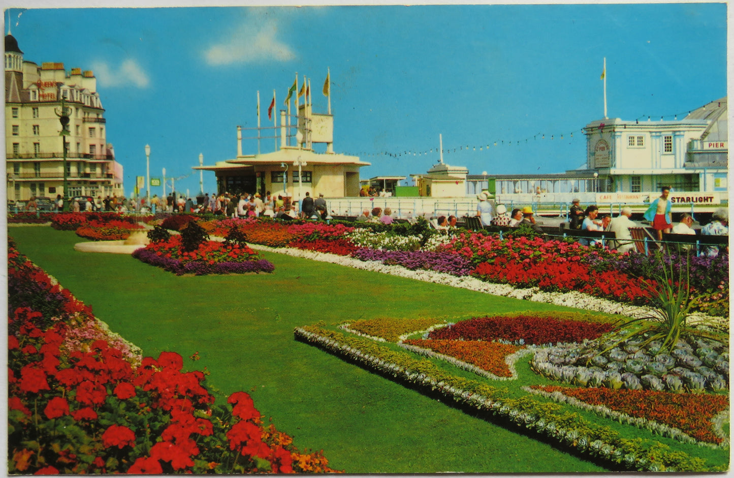 Vintage Postcard of The Carpet Gardens, Eastbourne