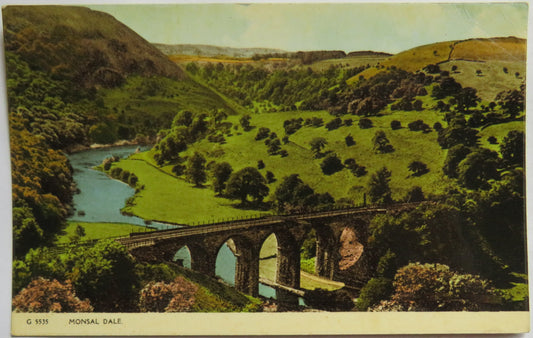 Vintage Postcard of Monsal Dale, 1960