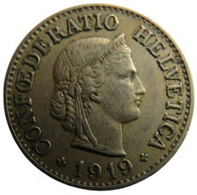 Load image into Gallery viewer, 1919 Switzerland 10 Rappen Coin
