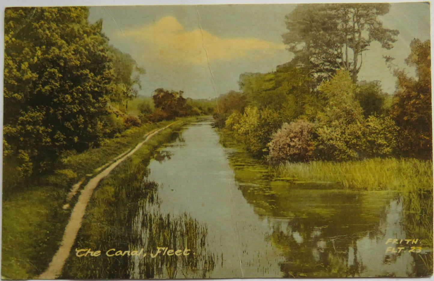 Vintage Postcard of The Canal, Fleet
