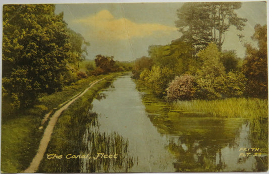 Vintage Postcard of The Canal, Fleet