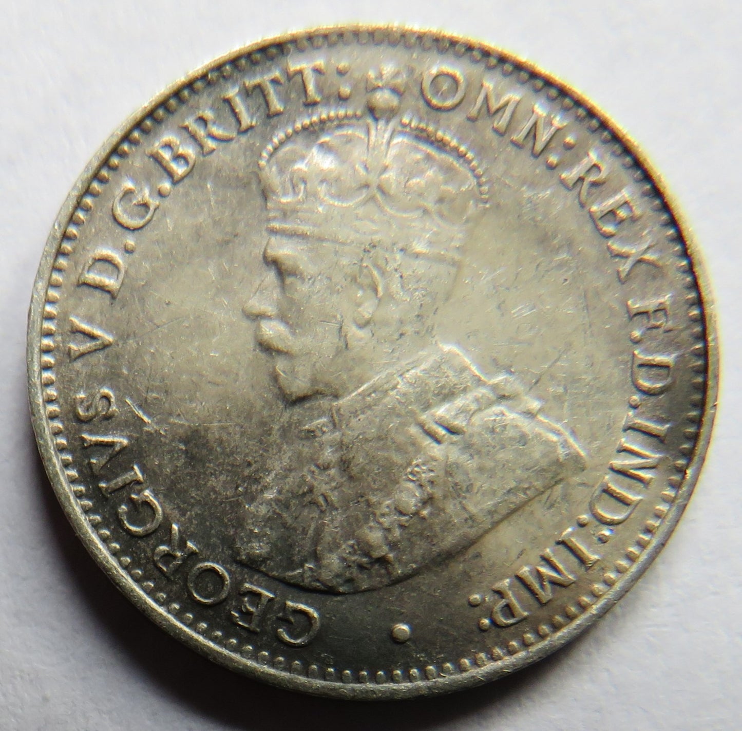 1912 King George V Australia Silver Threepence Coin