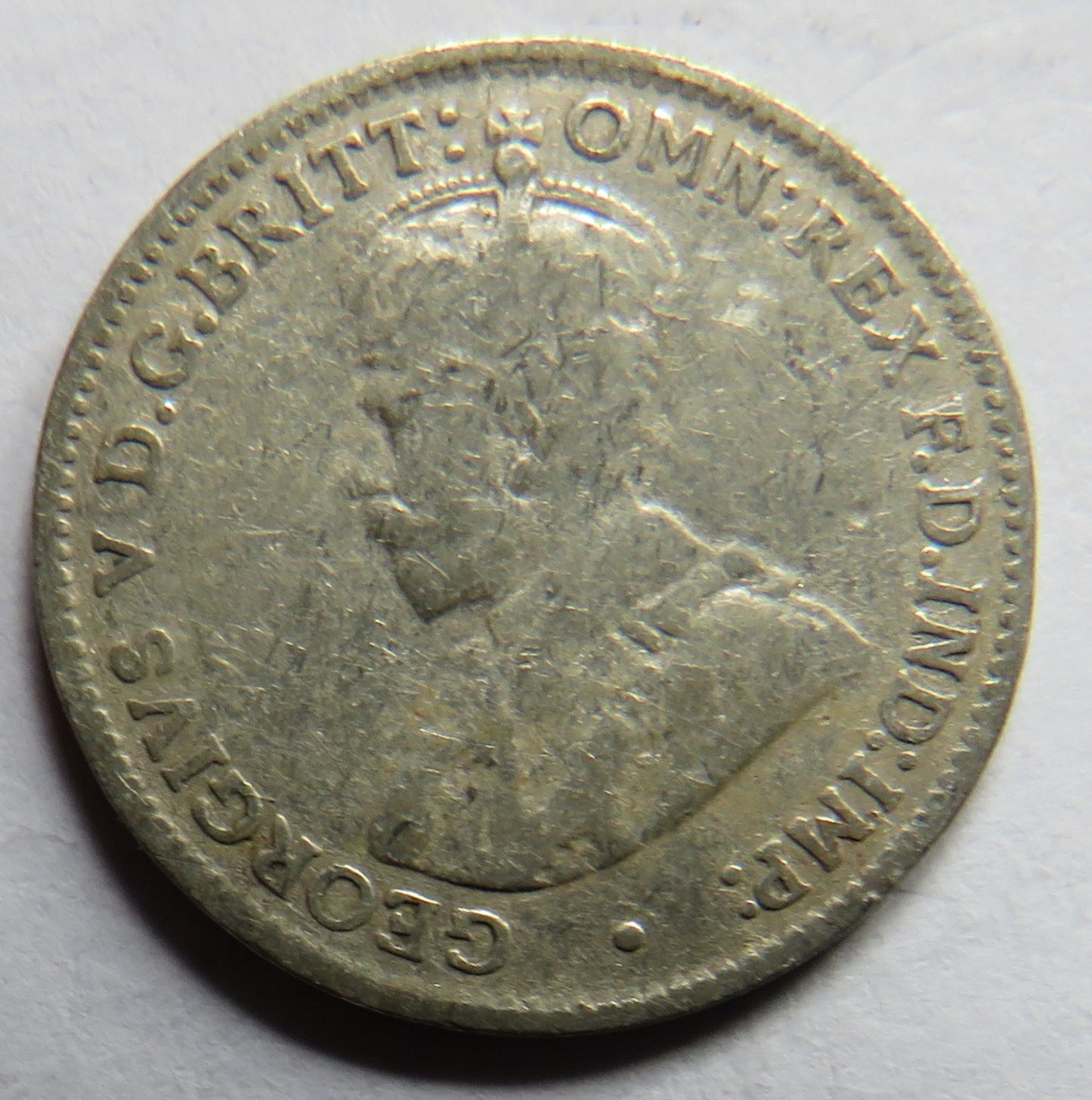 1926 King George V Australia Silver Threepence Coin