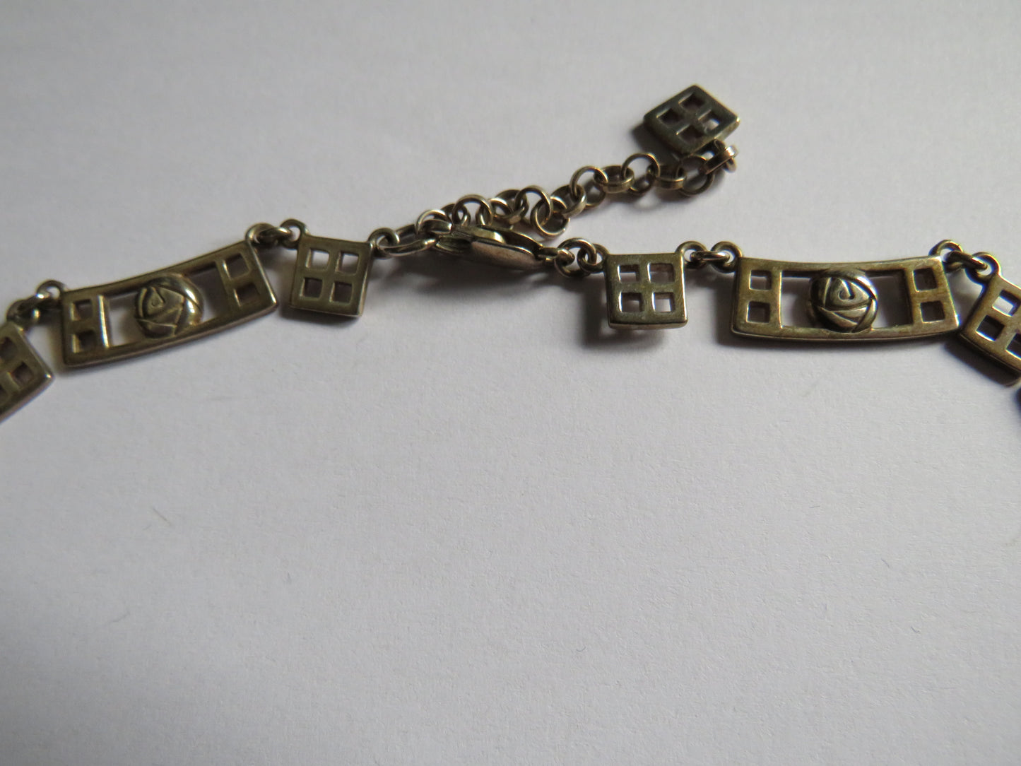 Sterling Silver Ladies Necklace In The Style of Charles Rennie Mackintosh
