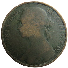 Load image into Gallery viewer, 1883 Queen Victoria Bun Head One Penny Coin - Great Britain
