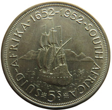 Load image into Gallery viewer, 1952 King George VI South Africa Silver 5 Shillings Coin
