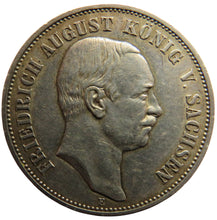 Load image into Gallery viewer, 1914-E German States Saxony-Albertine Silver 5 Mark Coin
