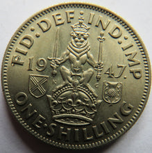 Load image into Gallery viewer, 1947 King George VI (Scottish) Shilling Coin - Great Britain
