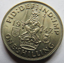 Load image into Gallery viewer, 1947 King George VI (Scottish) Shilling Coin - Great Britain
