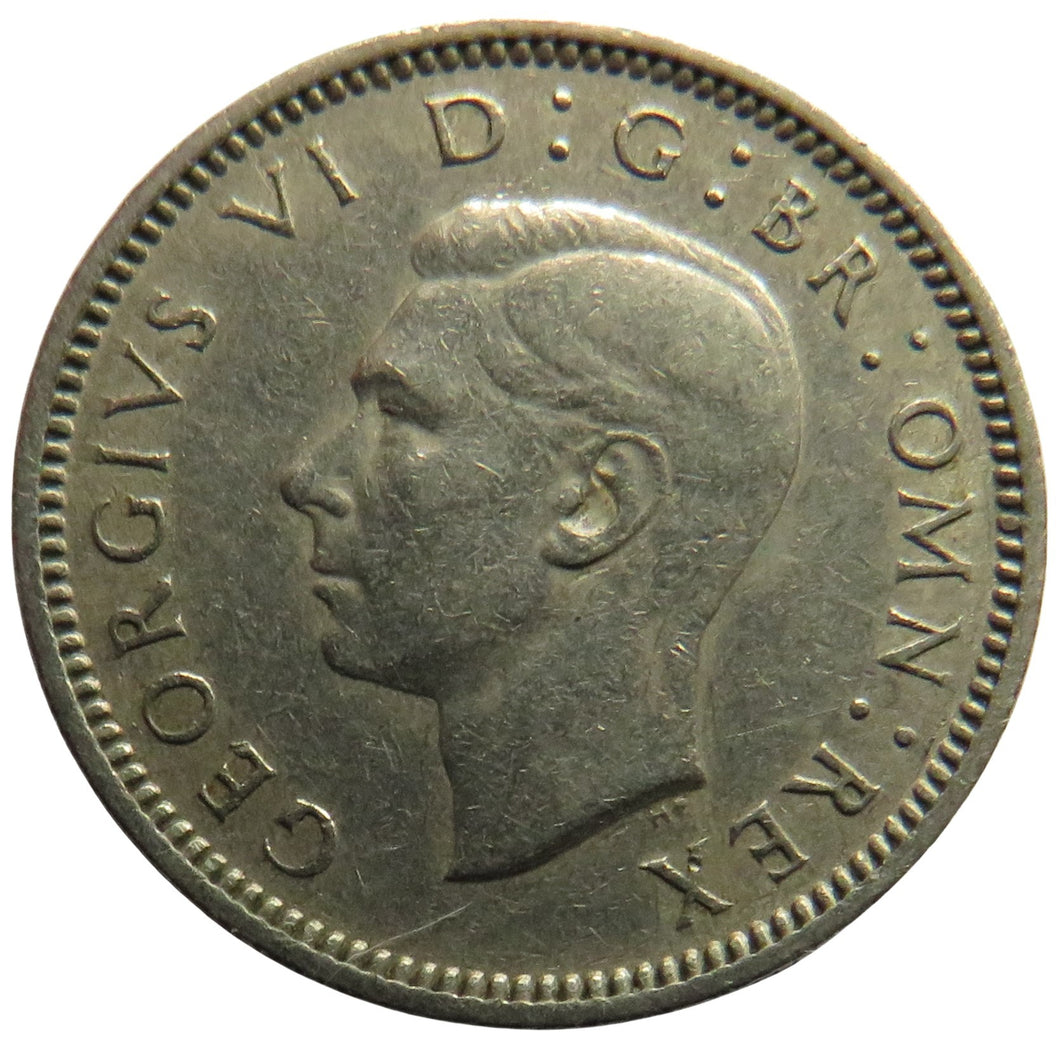 1952 King George VI Sixpence Coin Scarce Date - Great Britain