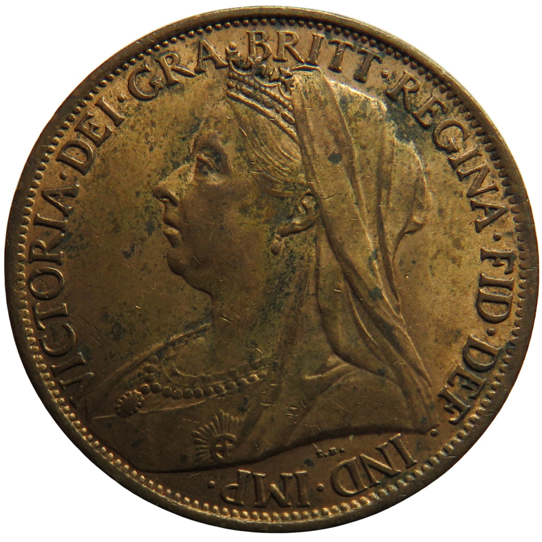 1901 Queen Victoria One Penny Coin In High Grade - Great Britain