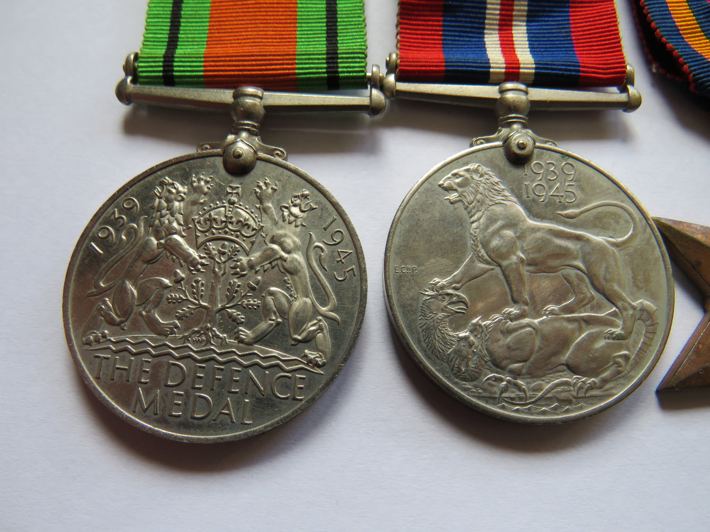 WWII Medal Group War, Defence Medal, Burma Star, 1939-45 Star