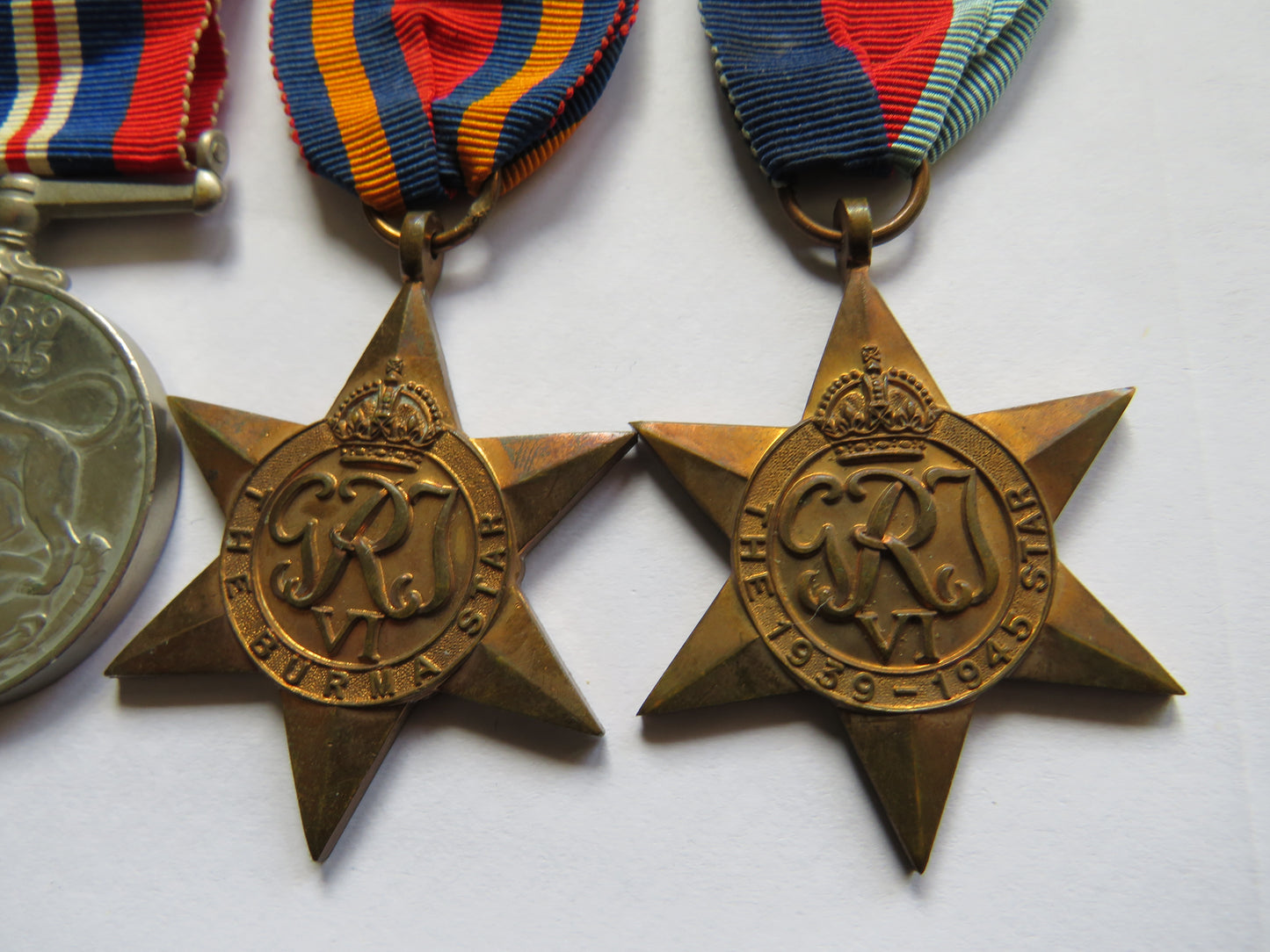 WWII Medal Group War, Defence Medal, Burma Star, 1939-45 Star