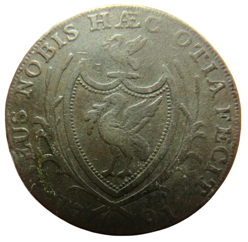 1791 Liverpool Halfpenny Token