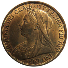 Load image into Gallery viewer, 1900 Queen Victoria One Penny Coin In High Grade - Great Britain
