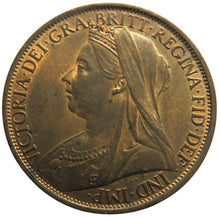 Load image into Gallery viewer, 1900 Queen Victoria One Penny Coin In High Grade - Great Britain
